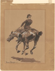 On the Bridle Path, Central Park, New York by Frederic Remington