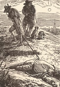 Illustration from History of the Plague by Defoe by Frederic Shields