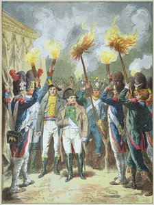Emperor Napoleon I Acclaimed by His Troops on the Eve of the Battle of Austerlitz in 1805