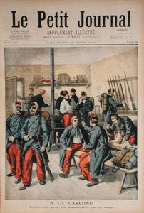 In the Barracks, Preparation for Manoeuvres in the Snow by Frederic Theodore Lix