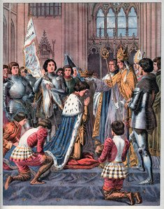 Joan of Arc at the Coronation Ceremony of Charles VII in Reims on July 17th 1429