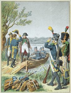 Napoleon Bonaparte and Massena on the Isle of Lobau after the Battle of Essling, May 22