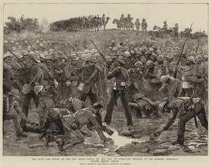 The Rush for Water at the Abu Halfa Wells on the Way to Gubat, an Incident of Sir Herbert Stewart
