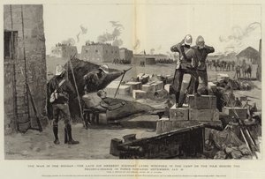 The War in the Soudan, the Late Sir Herbert Stewart lying wounded in the Camp on the Nile during the Reconnaissance in Force towards Metemmeh, 21 January