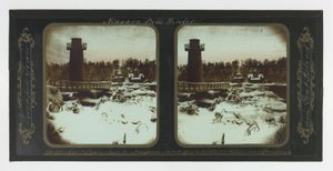 Winter Niagara Falls, Terrapin Tower from Goat Island by Frederic and William Langenheim
