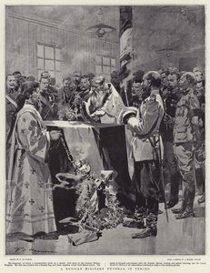 A Russian Military Funeral in Peking by Frederic de Haenen