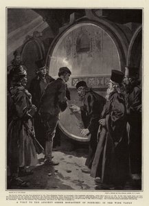 A Visit to the Ancient Greek Monastery of Podrome, in the Wine Vault by Frederic de Haenen