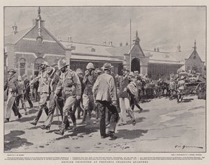 British Prisoners at Pretoria changing Quarters