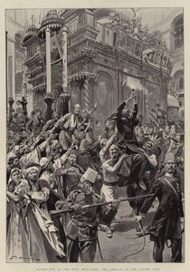 Easter Eve at the Holy Sepulchre, the Arrival of the Sacred Fire by Frederic de Haenen