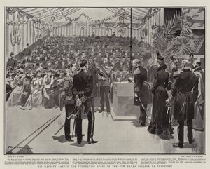 His Majesty Laying the Foundation Stone of the New Naval College at Devonport by Frederic de Haenen