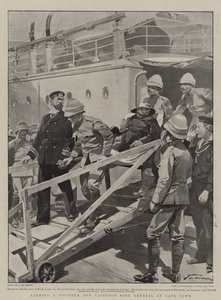 Landing a Wounded and Captured Boer General at Cape Town