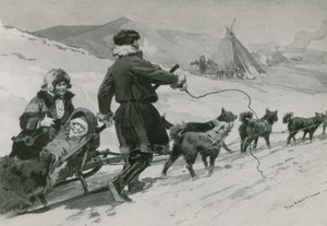 Samoyedes by Frederic de Haenen
