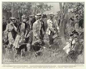 The Kneipp Cure, Patients taking their Morning Exercise at Grunau, near Berlin by Frederic de Haenen