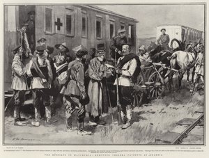 The Russians in Manchuria, removing Cholera Patients at Kharbia by Frederic de Haenen