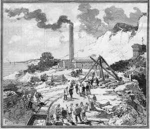 Underwater tunnel project between France and England