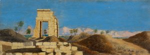 Ruins in the Desert by Frederica Countess of Scarborough Drummond