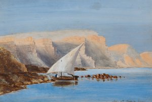 Sailing Boat off North Africa