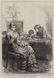 People I Have Met, the Governess (engraving) by Frederick (attr. to) Barnard