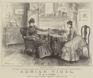 Adrian Vidal, by W E Norris by Frederick Barnard