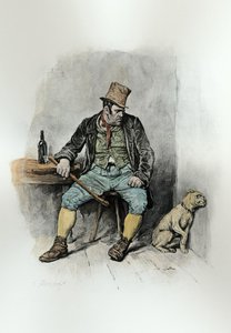 Bill Sykes and his dog, from 
