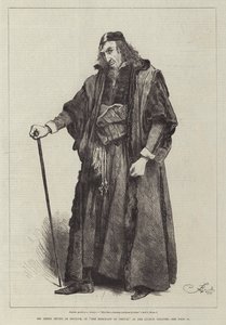 Mr Henry Irving as Shylock in The Merchant of Venice at the Lyceum Theatre by Frederick Barnard