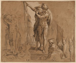 Saint John the Baptist by Frederick Bloemaert after Parmigianino