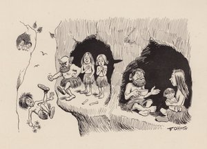 Our Antediluvian Ancestors by F Opper: Number Thirty Nine by Frederick Burr Opper