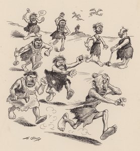 Our Antediluvian Ancestors by F Opper: Number Twenty Five by Frederick Burr Opper
