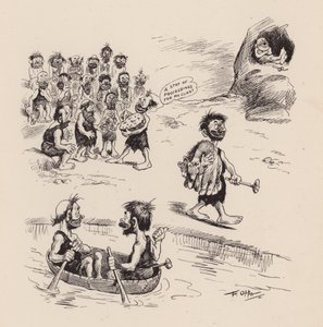 Our Antediluvian Ancestors by F Opper: Number Twenty Two