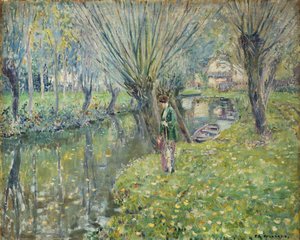 By the River by Frederick Carl Frieseke
