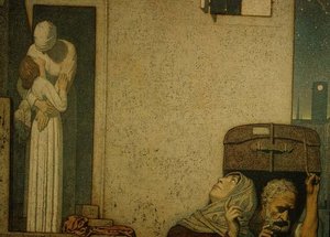 The Farewell by Frederick Cayley Robinson