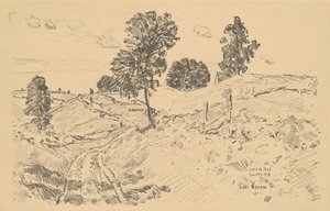 Landscape, Land of Nod, 1918 by Frederick Childe Hassam