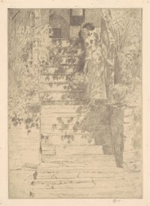 The Steps by Frederick Childe Hassam