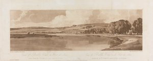 View of Belle Vue and Pont de Seve taken from the Terrace near Pont de St. Cloud 1802; Plate 13 Views in Paris, the Emanuel Volume tracing of the plate