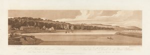 View of St. Cloud and Mt. Calvary taken from Pont de Seve 1802; Plate 18 from Views in Paris, the Emanuel Volume tracing of the plate