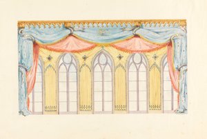Window Decoration, Probably for the East Wall of the Music Room, Royal Pavilion, Brighton, 1820 by Frederick Crace