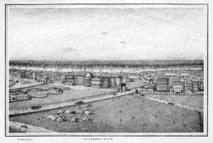 The Government House and Town Hall, Calcutta, India, c. 1840s