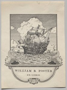 Bookplate: William B. Foster by Frederick Garrison Hall