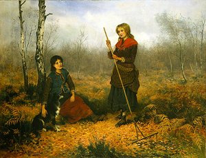 Gathering Leaves by Frederick Gerald Kinnaird