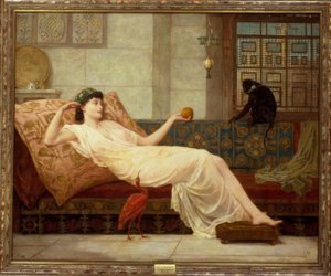 Frederick Goodall, Dolce far niente / Painting, 1889