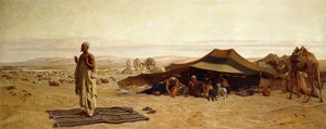 The Head of the House at Prayer by Frederick Goodall