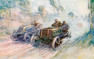 A British driver, Charles Jarrott, wins the 1902 Circuit des Ardennes with the famous "70" Panhard