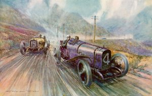K Lee Guinness with the Sunbeam in the Tourist Trophy Race