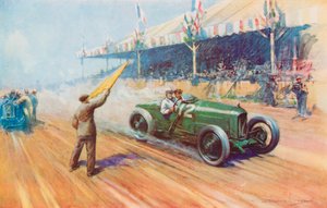 Sir Henry Segrave scoring the first British victory in a Grand Prix with the two-litre Sunbeam on the Tours circuit