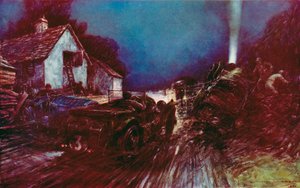 The historic crash at White House Corner in the Le Mans 24-hour race, It was after this crash that one damaged Bentley continued, to win