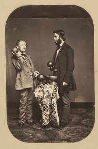 Dr. Joseph Parrish and an Idiot, ca. 1858