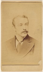 Unidentified Man with Moustache by Frederick Gutekunst