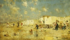 The Beach at Scheveningen, Holland