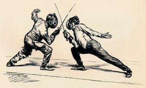 Fencers by Frederick Henry Townsend