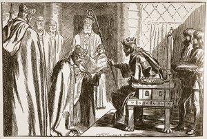 Investiture of a Saxon Bishop, Illustration from 